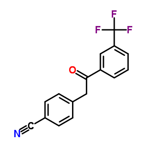 4-{2-氧代-2-[3-(三氟甲基)苯基]乙基}苯甲腈结构式_146653-56-7结构式