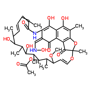 3-[(羟基亚氨基)甲基]-利福霉素结构式_14840-02-9结构式