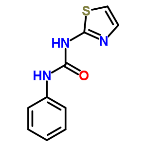 n-苯基-n-2-噻唑-脲结构式_14954-35-9结构式