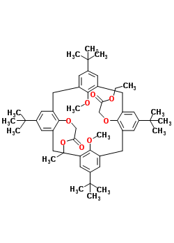 O(1),O(3)-双(乙酸基甲基)-O(2),O(4)-二甲基对叔丁基杯芳烃结构式_149775-71-3结构式