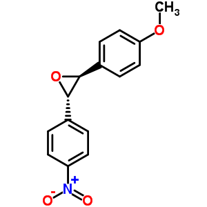 (2R,3R)-rel-2-(4-甲氧基苯基)-3-(4-硝基苯基)-环氧乙烷结构式_14985-27-4结构式