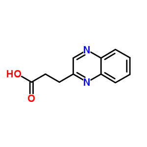 3-喹噁啉-2-丙酸结构式_1500-99-8结构式