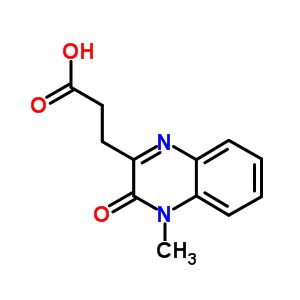 3,4-二氢-4-甲基-3-氧代-2-喹噁啉丙酸结构式_1501-38-8结构式