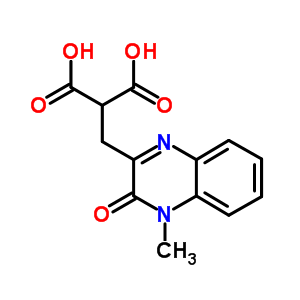 2-[(3,4-二氢-4-甲基-3-氧代-2-喹噁啉)甲基]-丙二酸结构式_1501-39-9结构式