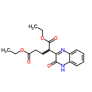 2-(3,4-二氢-3-氧代-2-喹噁啉)-戊二酸 1,5-二乙酯结构式_1501-73-1结构式