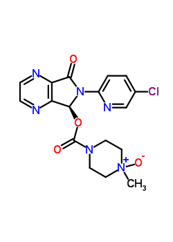 (5S)-6-(5-氯-2-吡啶基)-7-氧代-6,7-二氢-5H-吡咯并[3,4-b]吡嗪-5-基4-甲基-1-哌嗪羧酸酯4-氧化物结构式_151851-70-6结构式