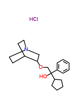 盐酸戊乙奎醚 (同分异构体混合物)结构式_151937-76-7结构式