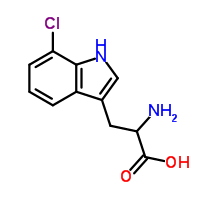 7-氯色氨酸结构式_153-97-9结构式