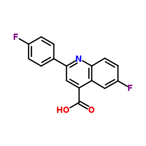 6-氟-2-(4-氟苯基)-4-喹啉羧酸结构式_1543-31-3结构式