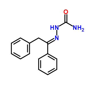 (1,2-Diphenylethylideneamino)urea Structure,1567-38-0Structure