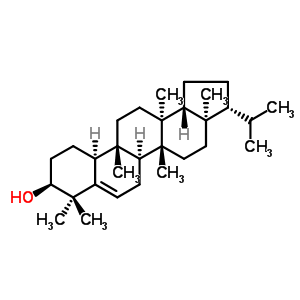 西米杜鹃醇结构式_1615-94-7结构式