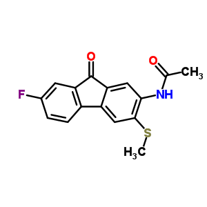 n-[7-氟-3-(甲基硫代)-9-氧代-9h-芴-2-基]-乙酰胺结构式_16233-00-4结构式