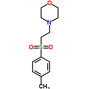 4-[2-[(4-甲基苯基)磺酰基]乙基]-吗啉结构式_16236-66-1结构式