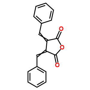 二氢-3,4-双(苯基亚甲基)-2,5-呋喃二酮结构式_16269-23-1结构式