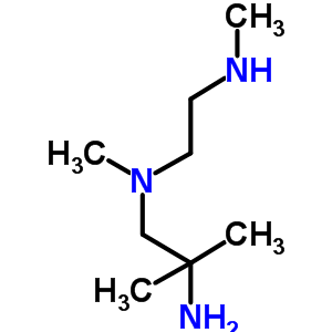 (2-[(2-氨基-2-甲基丙基)(甲基)氨基]乙基)(甲基)胺结构式_162707-53-1结构式