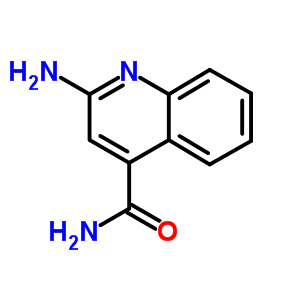 2-氨基-4-喹啉羧酰胺结构式_16335-07-2结构式