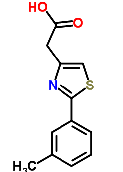 2-(3-Methylphenyl)-1,3-thiazol-4-yl]acetic acid Structure,16441-29-5Structure