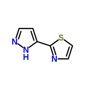 2-(1H-Pyrazol-3-yl)-1,3-thiazole Structure,166196-73-2Structure