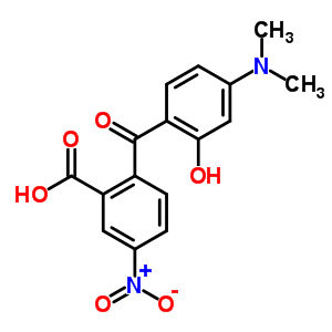 2’-羧基-4-二甲基氨基-2-羟基-4’-硝基二苯甲酮结构式_166442-35-9结构式