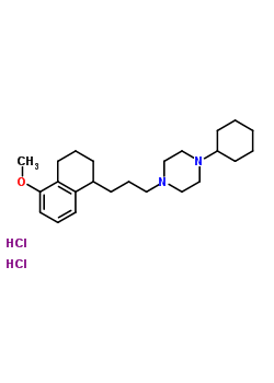 1-环己基-4-[3-(1,2,3,4-四氢-5-甲氧基-1-萘)丙基]-吡嗪结构式_172906-90-0结构式