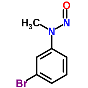 m-溴-N-甲基-N-亚硝基-苯胺结构式_17405-06-0结构式