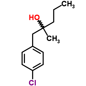 1-(4-氯苯基)-2-甲基-2-戊醇结构式_1742-37-6结构式