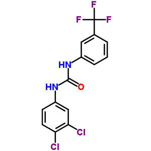 Urea,n-(3,4-dichlorophenyl)-n-[3-(trifluoromethyl)phenyl]- Structure,1763-78-6Structure