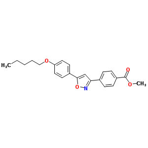 4-(5-(4-(戊基氧基)苯基)异噁唑-3-基)苯甲酸甲酯结构式_179162-64-2结构式