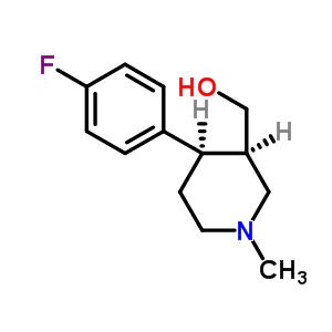 (3R,4S)-4-(4-氟苯基)-3-哌啶甲醇结构式_179463-85-5结构式