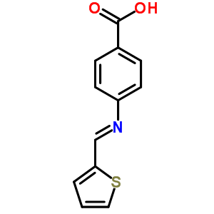 4-(Thiophen-2-ylmethylideneamino)benzoic acid Structure,18015-03-7Structure