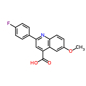 2-(4-氟苯基)-6-甲氧基-4-喹啉羧酸结构式_18060-41-8结构式