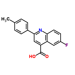 6-氟-2-(4-甲基苯基)-4-喹啉羧酸结构式_18060-42-9结构式