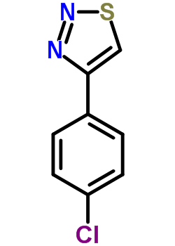 4-(4-氯苯基)-1,2,3-噻二唑结构式_18212-23-2结构式