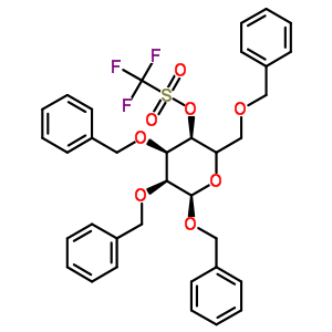 Benzyl 2,3,6-tri-o-benzyl-4-o-trifluoromethanesulfonyl-beta-d-galactopyranoside Structure,182760-13-0Structure