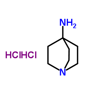 1-氮杂双环[2.2.2]-4-辛胺双盐酸盐结构式_18339-49-6结构式