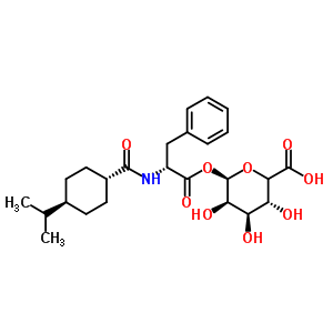 那格列奈酰基-beta-D-葡糖苷酸结构式_183996-85-2结构式