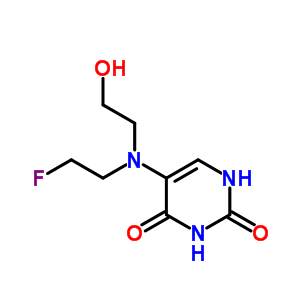5-(2-氟乙基-(2-羟基乙基)氨基)-1H-嘧啶-2,4-二酮结构式_18592-39-7结构式