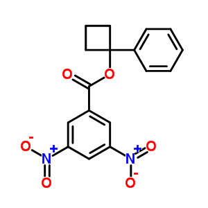 (1-苯基环丁基) 3,5-二硝基苯甲酸结构式_18592-80-8结构式
