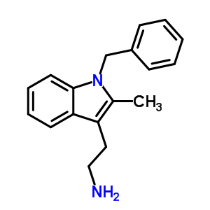 2-(1-苄-2-甲基-1H-吲哚-3-基)乙胺结构式_18690-56-7结构式