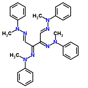 N-甲基-N-[[(1Z,3Z,4Z)-1,3,4-三(甲基-苯基-肼基)丁烷-2-基]氨基]苯胺结构式_18952-67-5结构式