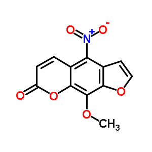 (8CI 9CI)-9-甲氧基-4-硝基-7H-呋喃并[3,4-g][1]苯并吡喃-7-酮结构式_1930-56-9结构式