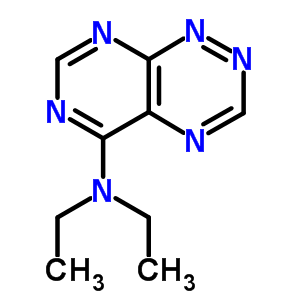 N,N-二乙基-嘧啶并[5,4-e]-1,2,4-噻嗪-5-胺结构式_19359-59-2结构式