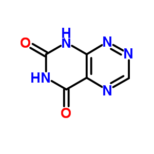 嘧啶并[5,4-e]-1,2,4-三嗪-5,7(6h,8h)-二酮结构式_19359-69-4结构式
