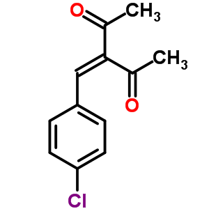 3-[(4-氯苯基)亚甲基]戊烷-2,4-二酮结构式_19411-75-7结构式