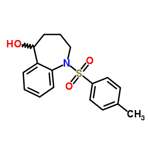 2,3,4,5-四氢-1-[(4-甲基苯基)磺酰基]-1H-1-苯并氮杂卓-5-醇结构式_19673-33-7结构式