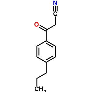 4-n-丙基苯甲酰基乙腈结构式_199102-69-7结构式