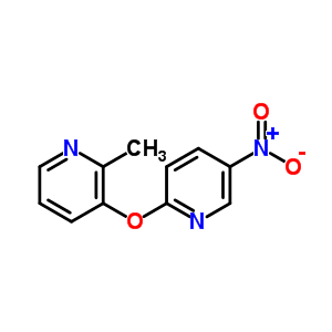 3-(5-硝基-2-吡嗪氧基)-2-甲基吡啶结构式_200940-26-7结构式