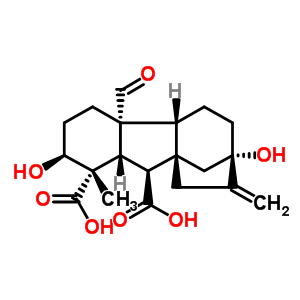赤霉素A23结构式_20134-29-6结构式