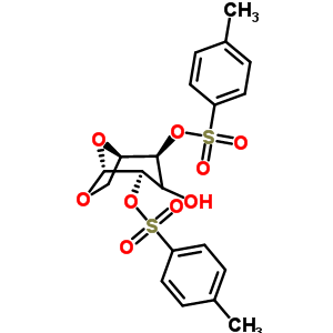 1,6-脱水-2,4-二邻对甲苯磺酰基-beta-d-吡喃葡萄糖结构式_20204-80-2结构式