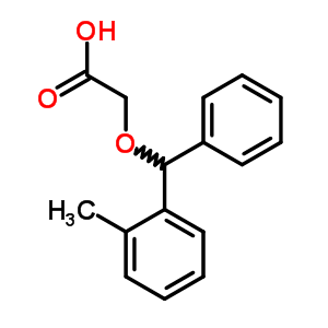 (苯基邻甲苯甲氧基)-乙酸结构式_20263-93-8结构式